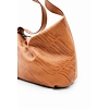 Dámská kabelka DESIGUAL LOGORAMA LEATHER DOVER 6002 BROWN - DESIGUAL - 23SAXL01 6002 BOLS LOGORAMA LEATHER DOVE