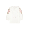 Dámská halenka GARCIA O40035 53 ladies shirt ls 53 off white - GARCIA - O40035 53 ladies shirt ls