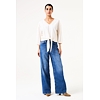 Dámská halenka GARCIA Q40011 1448 ladies T-shirt ss 1448 ecru - GARCIA - Q40011 1448 ladies T-shirt ss