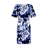 Dámské šaty HAJO 10538 609 D Kleid grafischer Blumendruck 609 marine - HAJO - 10538 609 D Kleid grafischer Blumendruck