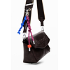 Dámská kabelka DESIGUAL 25WAXP70 6009 BAG HALF LOGO TROKEL CHOCO 6009 BROWN - DESIGUAL - 25WAXP70 6009 BAG HALF LOGO TROKEL CHOCO