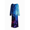 Dámské zimní šaty DESIGUAL PAISAJEROSA Modrá - DESIGUAL - 25WWVW22 3016 VEST PAISAJEROSA