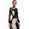 Dámské zimní šaty DESIGUAL PATCH FIONA Černá - DESIGUAL - 25WWVW08 2000 VEST PATCH FIONA
