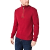 Pánský svetr TIMEZONE Heavy Knit Seamans Troyer Červená