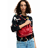 Dámská kabelka DESIGUAL HALF LOGO WAVERLY RED Červená - DESIGUAL - 26SAXP28 3000 BAG HALF LOGO WAVERLY RED