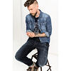 Pánské jeans HIS CLIFF 9713 premium derk blue wash - HIS - 101455 9713 CLIFF