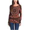Dámské triko DESIGUAL TS_KALEY 6009 CHOCOLATE