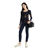 Dámské triko DESIGUAL BRUSELAS 5001 MARINO - DESIGUAL - 21SWTK36 5001 TS_BRUSELAS