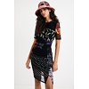Dámské šaty DESIGUAL AMBER 2000 NEGRO - DESIGUAL - 21WWVK70 2000 VEST_AMBER