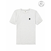 Pánské triko GARCIA mens T-shirt ss 625 white melee - GARCIA - H11204 625 mens T-shirt ss