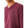 Pánský svetr GARCIA mens pullover 2541 raspberry - GARCIA - Z1084 2541 mens pullover