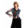 Dámská košile DESIGUAL LETTERING 5010 BLUE