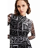 Dámské šaty DESIGUAL LETTERING - DESIGUAL - 23SWVK23 2002 VEST LETTERING