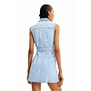 Dámské šaty DESIGUAL VIRGINNIE 5053 BLUE - DESIGUAL - 23SWVD06 5053 VEST VIRGINNIE