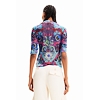 Dámská halenka DESIGUAL LUA-LACROIX 5036 BLUE - DESIGUAL - 23SWTKBW 5036 TS LUA-LACROIX