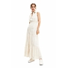 Dámské šaty DESIGUAL MOON 1001 WHITE - DESIGUAL - 23SWVW59 1001 VEST MOON