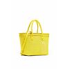 Dámská kabelka DESIGUAL BASKET BRAIDED ZAIRE 8018 YELLOW - DESIGUAL - 23SAXO17 8018 BAG BASKET BRAIDED ZAIRE