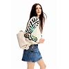 Dámská kabelka DESIGUAL HALF LOGO HABANA 1001 WHITE - DESIGUAL - 23WAXP04 1001 BOLS HALF LOGO HABANA