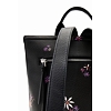 Dámský batůžek DESIGUAL FLOR YVETTE NERANO MINI 2000 BLACK - DESIGUAL - 23WAKP09 2000 BACK FLOR YVETTE NERANO MI