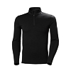 Funkční prádlo HELLY HANSEN LIFA MERINO LWEIGHT 1/2 ZIP 990 BLACK