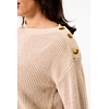 Dámský svetr GARCIA V40240 2094 ladies pullover 2094 iced coffee - GARCIA - V40240 2094 ladies pullover