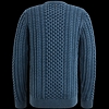 Pánský svetr PME Legend PKW2410334 5426 R-neck garment dye cable knit 5426 - PME LEGEND - PKW2410334 5426 R-neck garment dye cable knit