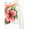 Dámský svetr DESIGUAL 25SWJF16 1001 JERS RIBE 1001 WHITE - DESIGUAL - 25SWJF16 1001 JERS RIBE