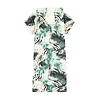 Dámské šaty HAJO 10535 551 D Sweatkleid Kapuze Tunnelzug 551 aloe - HAJO - 10535 551 D Sweatkleid Kapuze Tunnelzug