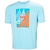 Pánské funkční triko HELLY HANSEN 34419 607 HP RACE GRAPHIC T-SHIRT 607 LIGHT CYAN - Helly Hansen - 34419 607 HP RACE GRAPHIC T-SHIRT