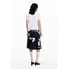 Dámské triko DESIGUAL 25WWTK04 1000 TS LETTER CORE 1000 WHITE - DESIGUAL - 25WWTK04 1000 TS LETTER CORE