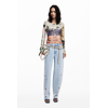 Dámské triko DESIGUAL 25WWTK33 9019 TS LIMBANI 9019 MATERIAL FINISHES - DESIGUAL - 25WWTK33 9019 TS LIMBANI