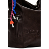 Dámský batůžek DESIGUAL 25WAKP29 6009 BACK HALF LOGO ARICA CHOCO 6009 BROWN - DESIGUAL - 25WAKP29 6009 BACK HALF LOGO ARICA CHOCO