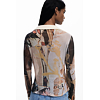 Dámská košile DESIGUAL EYRE Hnědá - DESIGUAL - 25WWTK26 6110 TS EYRE