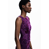 Dámské zimní šaty DESIGUAL ALINA Fialová - DESIGUAL - 25WWVK33 3028 VEST ALINA