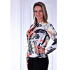 Dámská mikina HAJO D Sweatshirt Blüten-Blätter- Multicolor - HAJO - 10671 990 D Sweatshirt Blüten-Blätter-