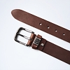 Pásek PME LEGEND Belt with metal buckle Hnědá - PME LEGEND - PBE2508962 771 Belt with metal buckle
