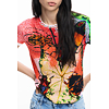 Dámské triko DESIGUAL BUGS Multicolor - DESIGUAL - 26SWTK27 9019 TS BUGS LACROIX