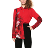 Dámská košile DESIGUAL FRAGANCY 3007 BORGONA - DESIGUAL - 18WWCW07 3007 CAM_FRAGANCY