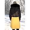 Dámský zimní kabát MARLENE ML KLARKA3 černá-žlutá - Marlene - ML KLARKA3 black-yellow liška