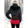 Dámská bunda MARLENE ML PATRIKA černá-červená - Marlene - ML PATRIKA black-red liška