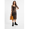Dámské šaty DESIGUAL KERALA 6000 BROWN - DESIGUAL - 20WWVK67 6000 VEST_KERALA