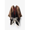 Dámské pončo DESIGUAL PERSONALITY 6000 BROWN - DESIGUAL - 20WAIW07 6000 PONCHO_PERSONALITY