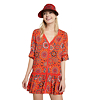 Dámská halenka DESIGUAL JAVA 3036 ROJO CLAVEL - DESIGUAL - 21SWMW22 3036 TOP_JAVA