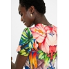 Dámské triko DESIGUAL TROPIC 5000 - DESIGUAL - 21SWTKXN 5000 TS TROPIC