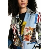 Dámské sako DESIGUAL ALEJANDRIA 2053 GRIS AZULADO - DESIGUAL - 21WWEWAS 2053 AME_ALEJANDRIA