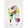 Dámský šátek DESIGUAL PLEATED FOCUS RECTANGLE 1000 BLANCO