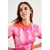 Dámské šaty DESIGUAL LUZ 7041 NARANJA FUERTE - DESIGUAL - 22SWVK60 7041 VEST_LUZ