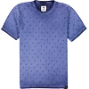 Pánské triko GARCIA mens T-shirt ss 6632 imperial blue - GARCIA - GE11006 6632 mens T-shirt ss