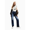 Dámské triko DESIGUAL FACES MICKEY 1001 CRUDO - DESIGUAL - 22WWQK08 1001 BODY_FACES MICKEY