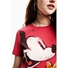 Dámské triko DESIGUAL PLSD TO MEET U MICKEY 3000 CARMIN - DESIGUAL - 22WWTK80 3000 TS_PLSD TO MEET U MICKEY